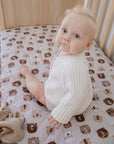 Waterproof Fitted Cot Sheet | Bear in There