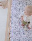 Waterproof Fitted Cot Sheet | Botanical