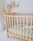 Waterproof Fitted Cot Sheet | Fern