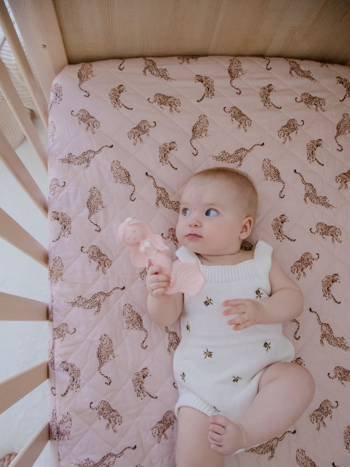 Waterproof Fitted Cot Sheet Queen of the Jungle – Bambella Designs