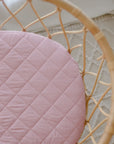 Waterproof Fitted Bassinet Sheet | Dusty Mauve