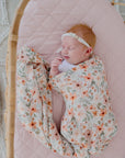 Bamboo Cotton Muslin Swaddle Wrap | Bloom