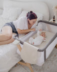 Co-Sleeper/Change Mat Fitted Waterproof Sheet | Oat