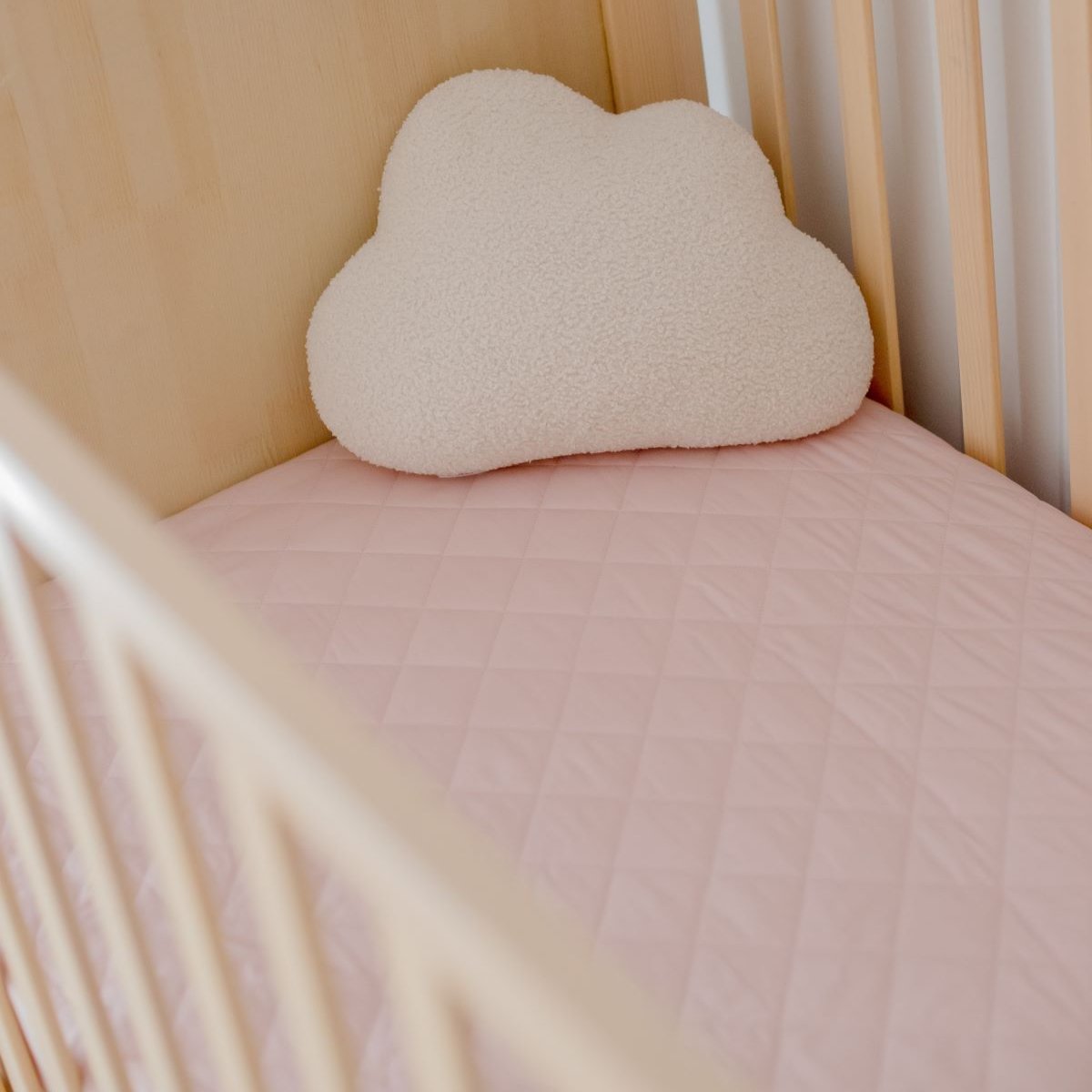 Pink cot bed best sale