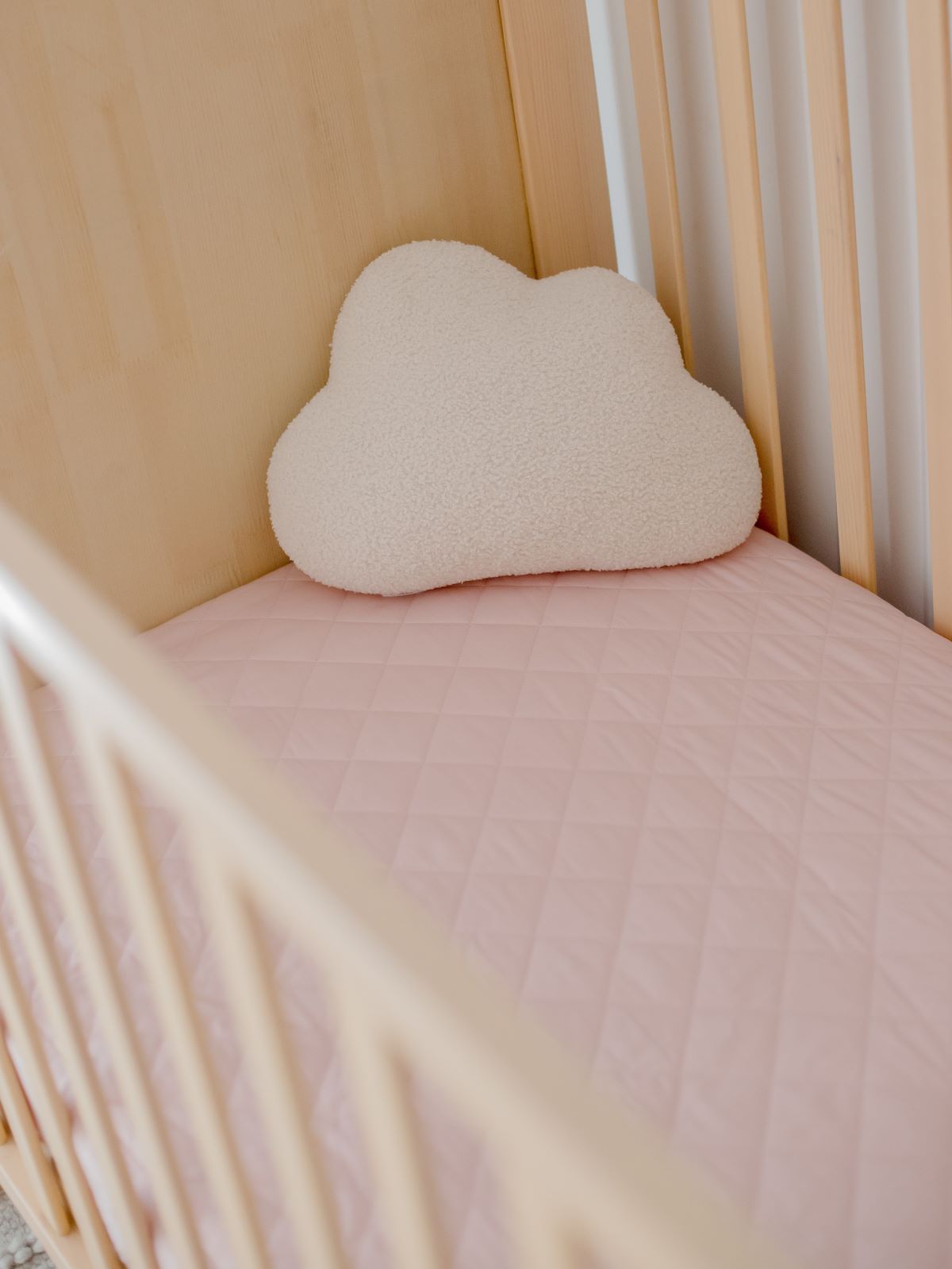 Bambella Waterproof Fitted Cot Sheet Lullaby Pink – Bambella Designs