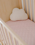 Waterproof Fitted Cot Sheet | Lullaby Pink