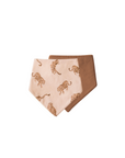 Premium Triple Layer Bandana Bibs 2 Pack | Queen of the Jungle & Chestnut