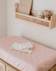Waterproof Fitted Bassinet Sheet | Lullaby Pink