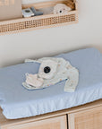 Waterproof Fitted Bassinet Sheet | Sky Blue