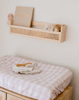 Waterproof Fitted Bassinet Sheet | Blush Gingham