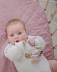 Waterproof Fitted Bassinet Sheet | Dusty Mauve