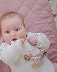 Waterproof Fitted Bassinet Sheet | Dusty Mauve