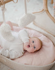 Waterproof Fitted Bassinet Sheet | Lullaby Pink