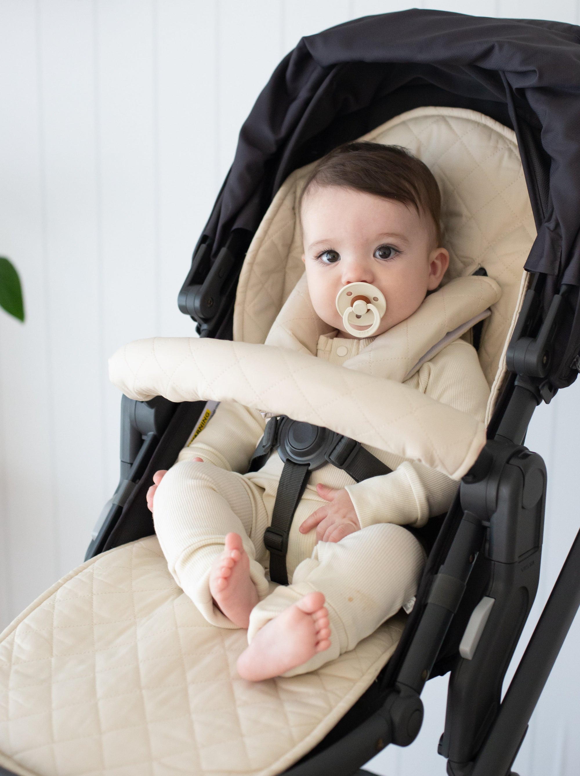 Universal Quilted Pram Liner | Oat