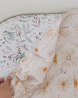 Small Oval/Moses Fitted Waterproof Sheet | Bohemian Sunshine
