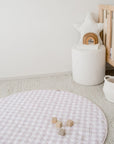 Waterproof Padded Play Mat | Blush Gingham