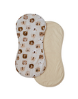 Premium Triple Layer Burp Cloth 2 Pack | Bear in There & Oat