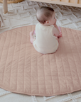Little bub sitting on Bambella Designs Nude Play Mat 4