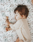Waterproof Fitted Cot Sheet | Botanical