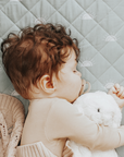 Waterproof Fitted Bassinet Sheet | Sage Sunshine