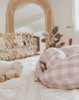 Feeding Pillow Set | Blush Gingham