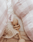 Feeding Pillow Set | Blush Gingham