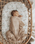Waterproof Fitted Bassinet Sheet | Botanical