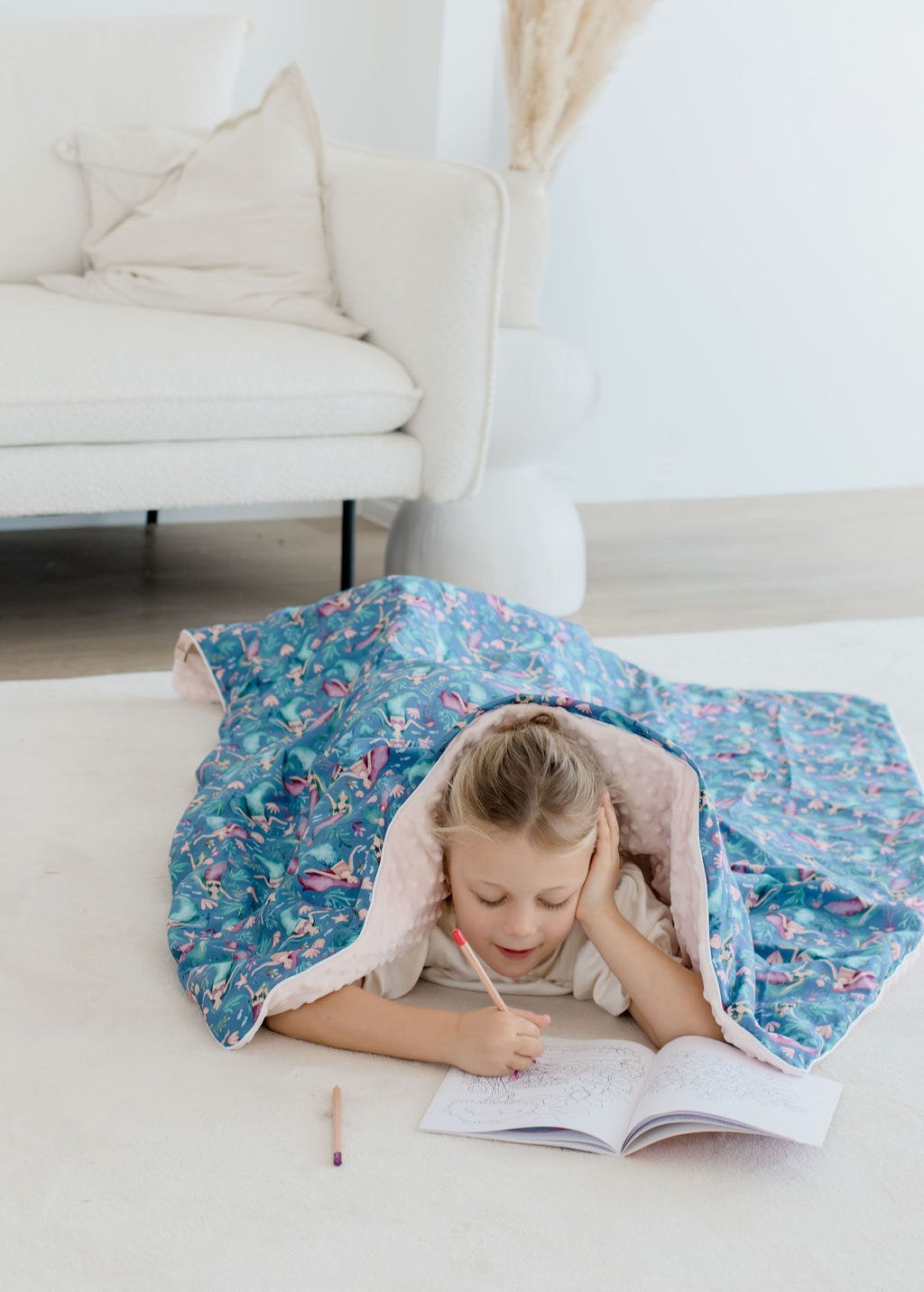 Weighted Sensory Blanket with Waterproof Cover - Mermaid Magic