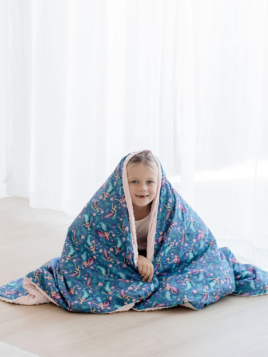Weighted Sensory Blanket with Waterproof Cover - Mermaid Magic