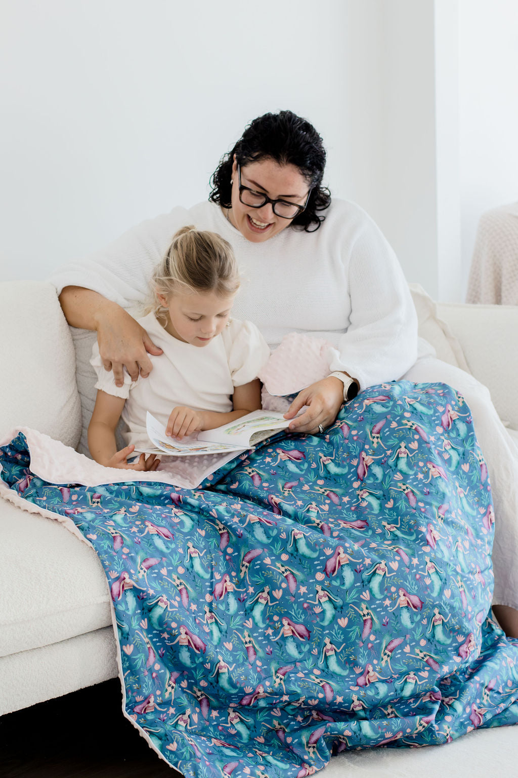 Weighted Sensory Blanket with Waterproof Cover - Mermaid Magic