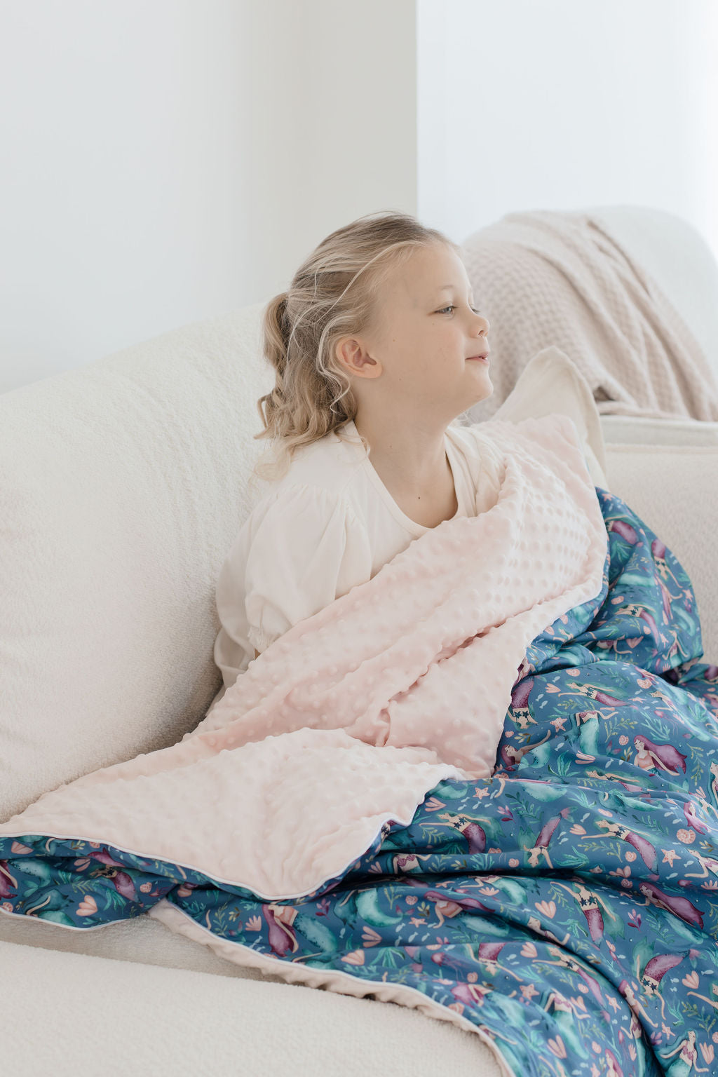 Weighted Sensory Blanket with Waterproof Cover - Mermaid Magic