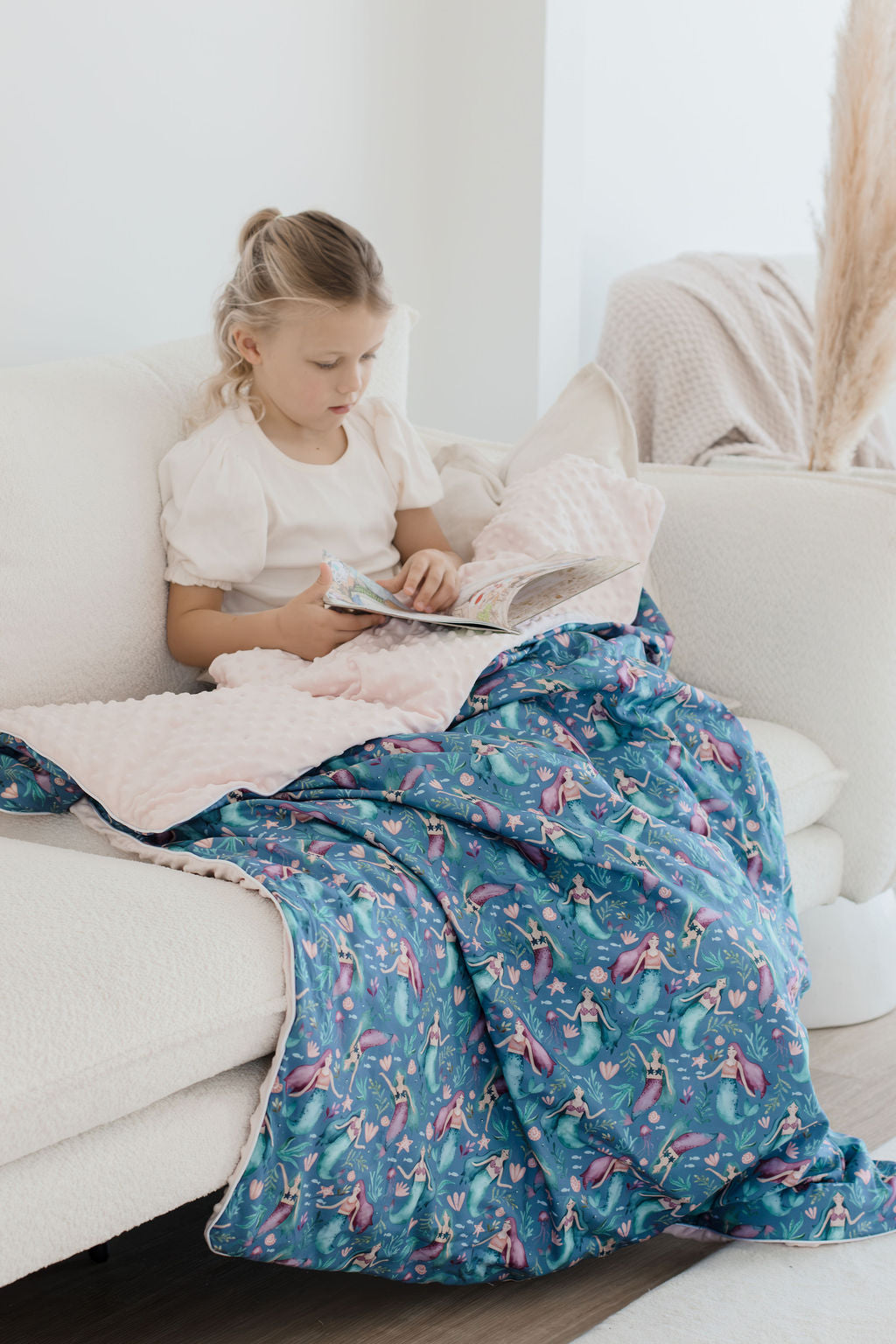 Weighted Sensory Blanket with Waterproof Cover - Mermaid Magic