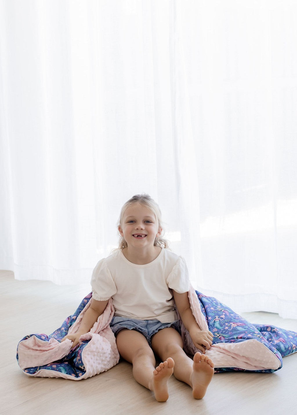 Weighted Sensory Blanket with Waterproof Cover - Mermaid Magic