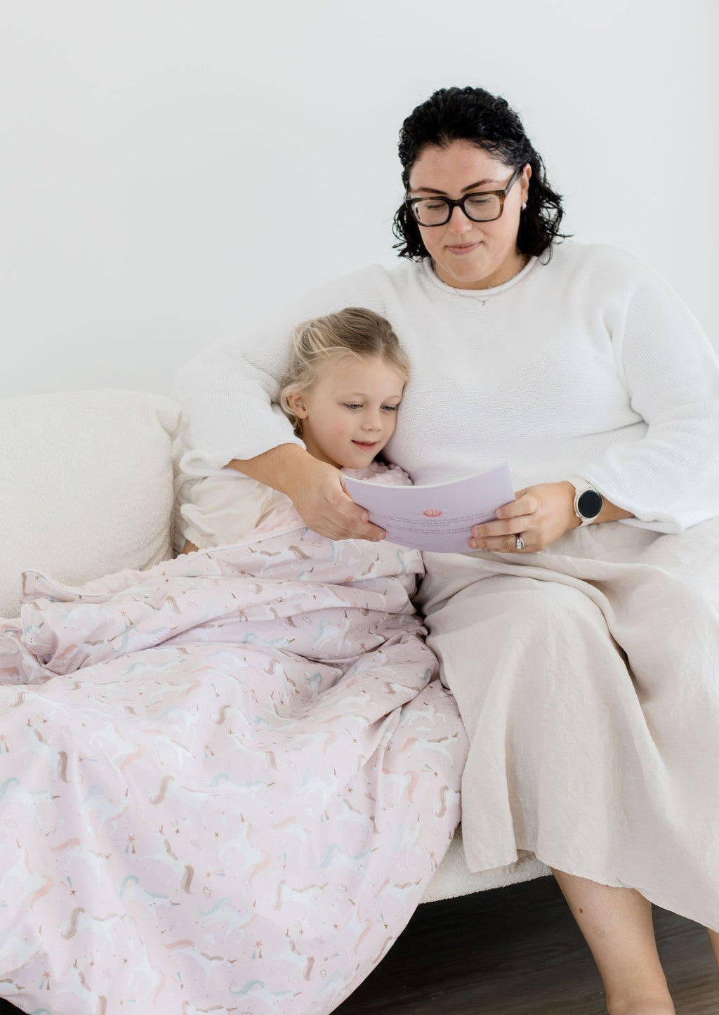 Weighted Sensory Blanket with Waterproof Cover - Unicorn Fairy Floss