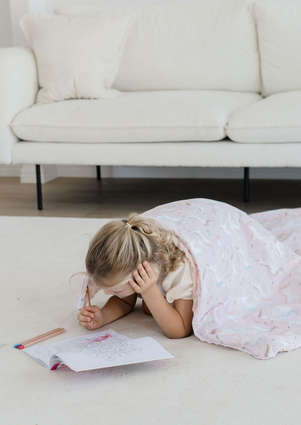 Weighted Sensory Blanket with Waterproof Cover - Unicorn Fairy Floss