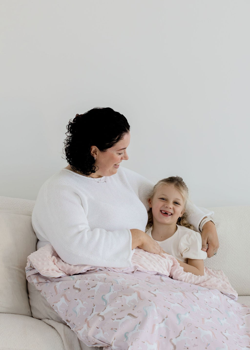 Weighted Sensory Blanket with Waterproof Cover - Unicorn Fairy Floss