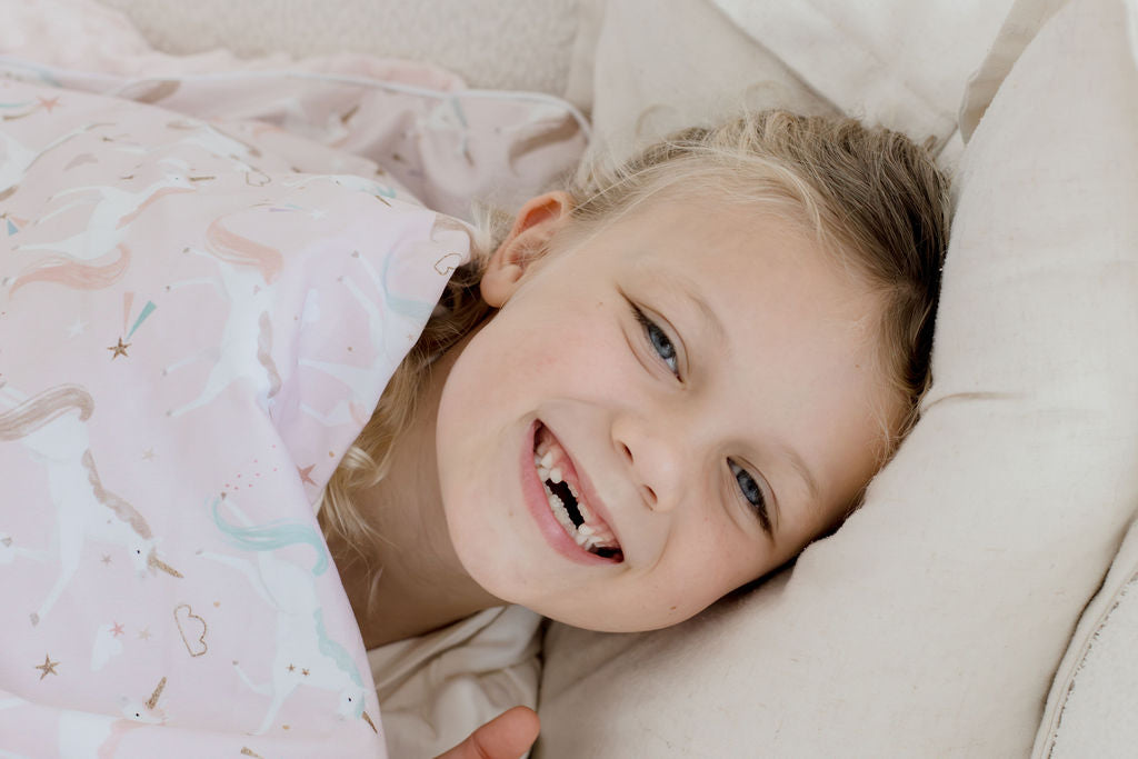 Weighted Sensory Blanket with Waterproof Cover - Unicorn Fairy Floss