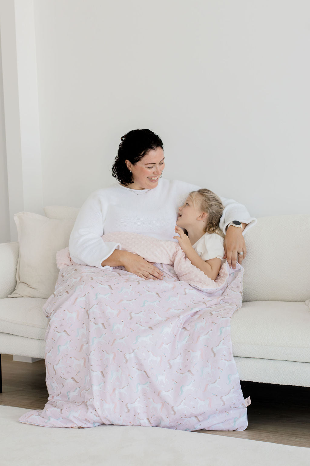 Weighted Sensory Blanket with Waterproof Cover - Unicorn Fairy Floss