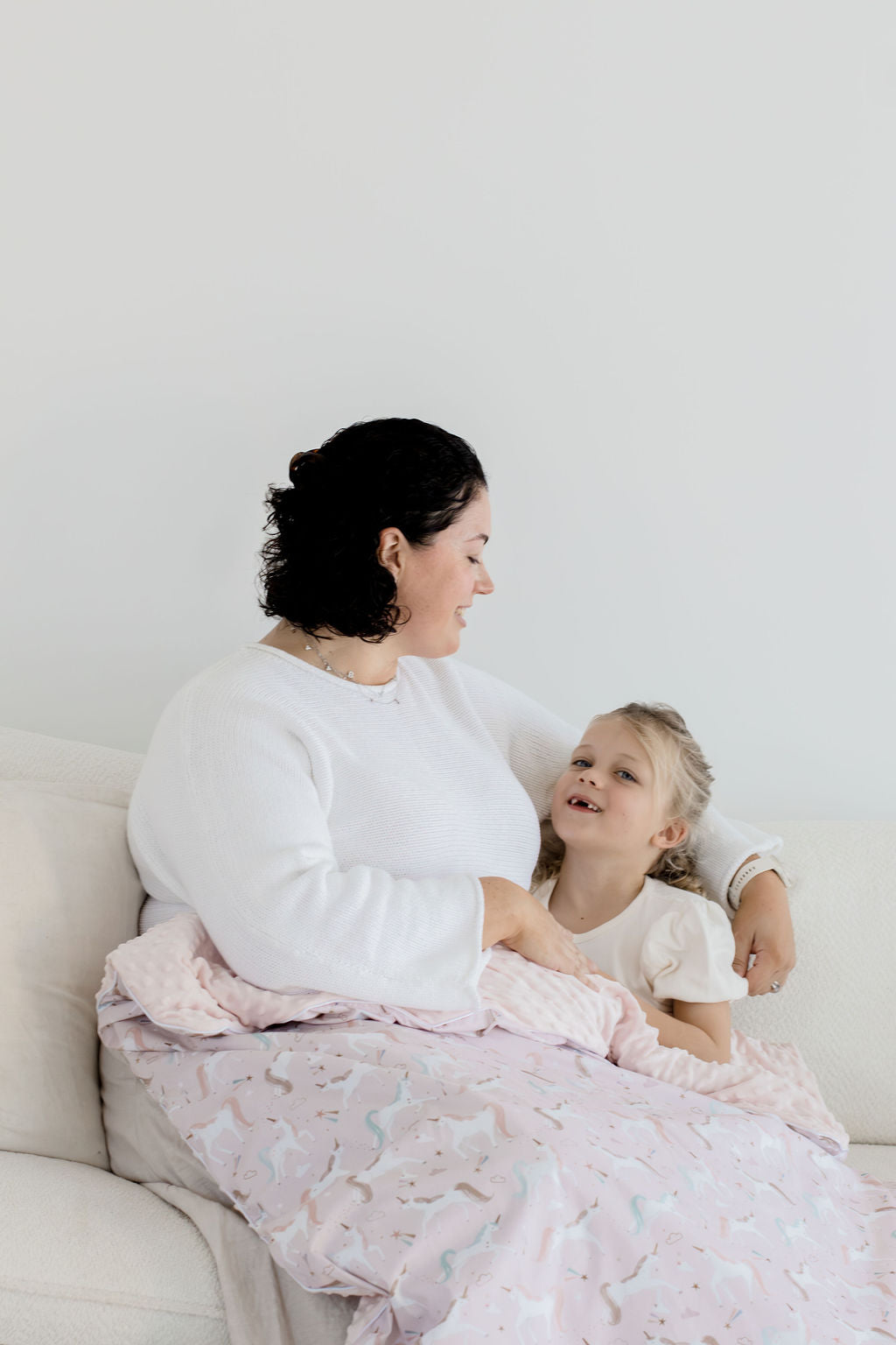 Weighted Sensory Blanket with Waterproof Cover - Unicorn Fairy Floss