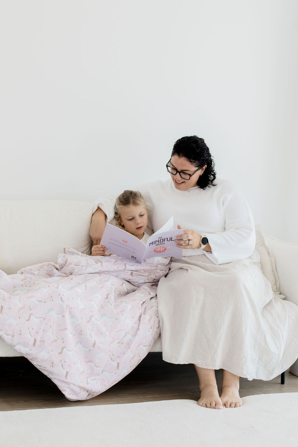 Weighted Sensory Blanket with Waterproof Cover - Unicorn Fairy Floss