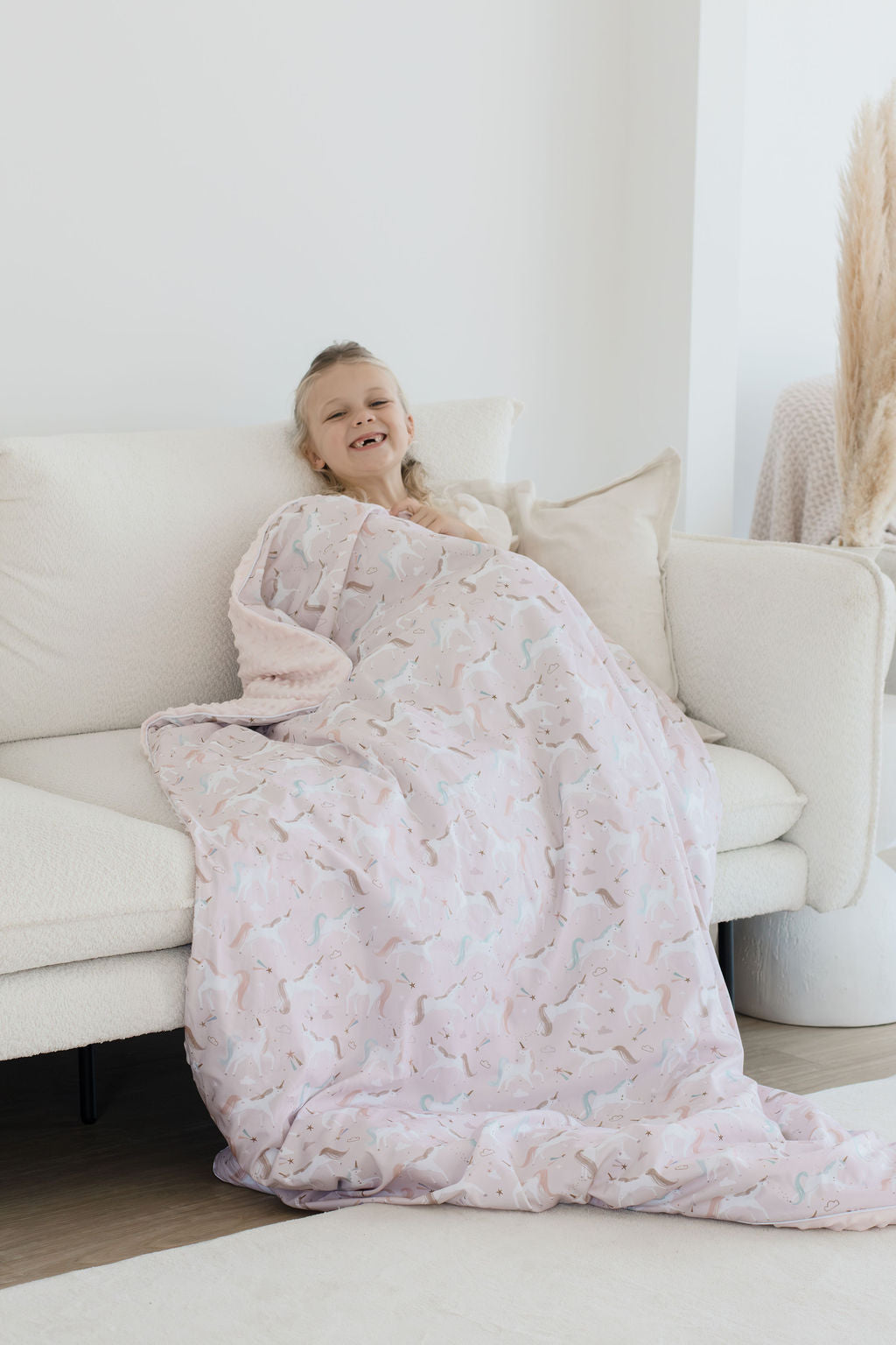 Weighted Sensory Blanket with Waterproof Cover - Unicorn Fairy Floss