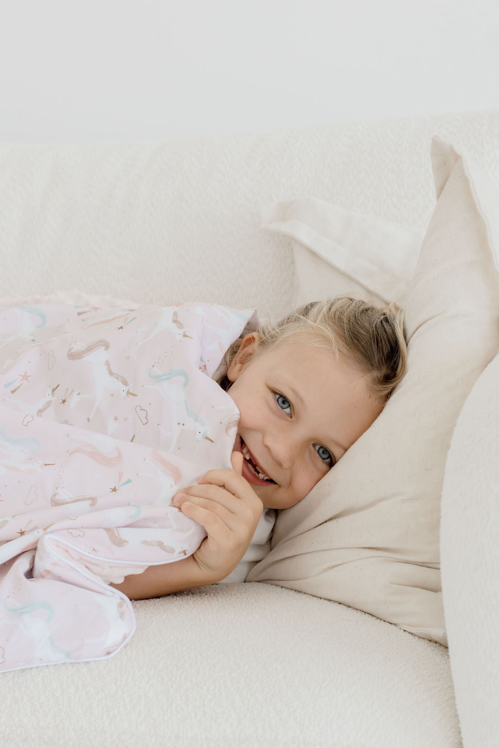 Weighted Sensory Blanket with Waterproof Cover - Unicorn Fairy Floss