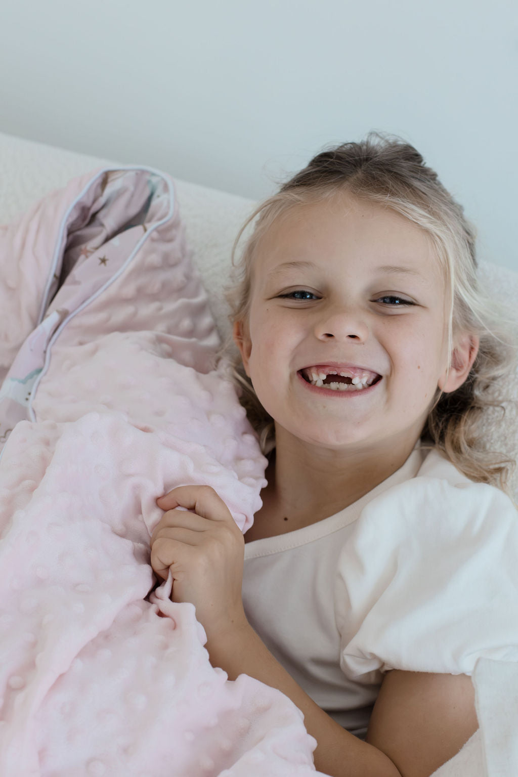 Weighted Sensory Blanket with Waterproof Cover - Unicorn Fairy Floss