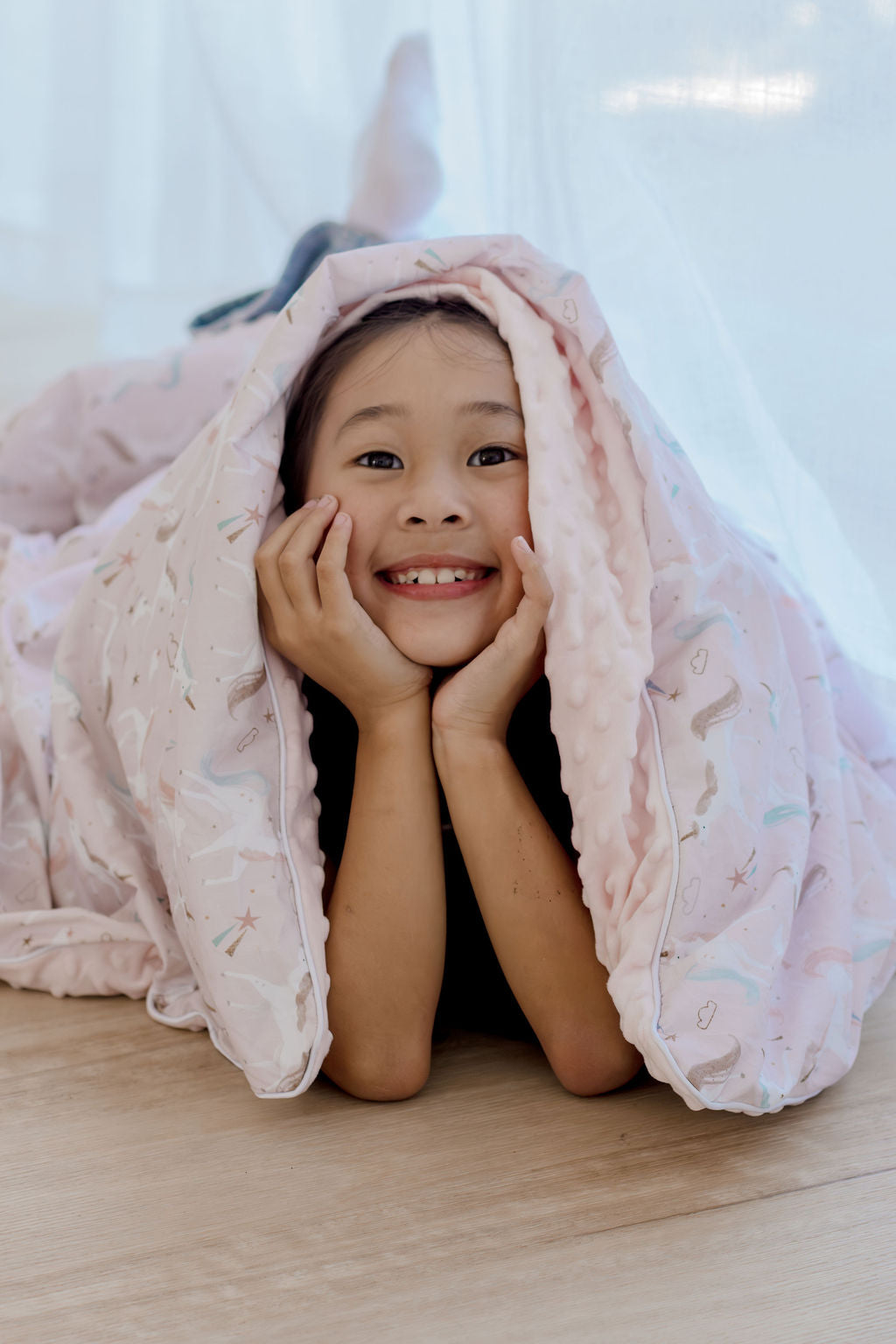 Weighted Sensory Blanket with Waterproof Cover - Unicorn Fairy Floss