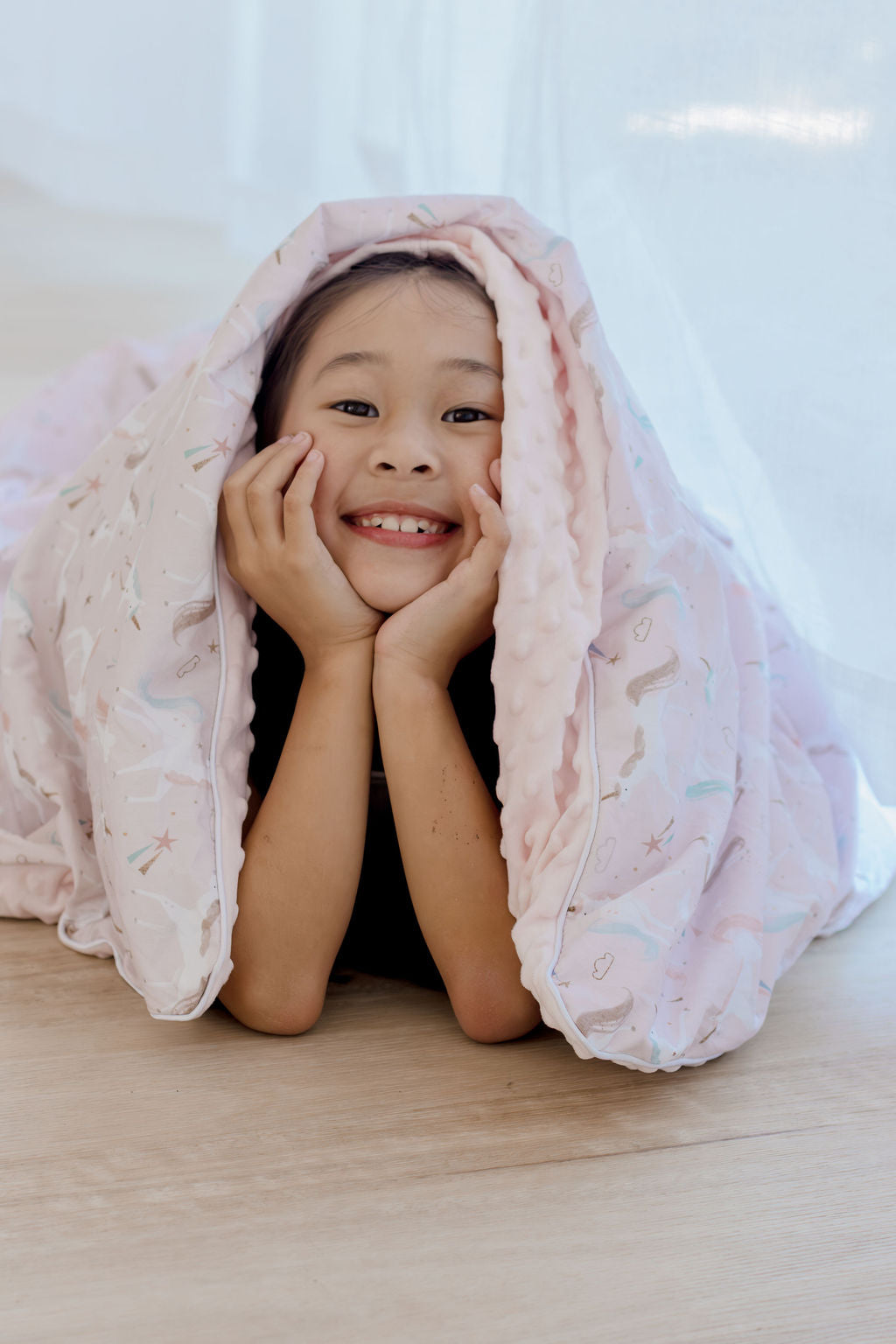 Weighted Sensory Blanket with Waterproof Cover - Unicorn Fairy Floss