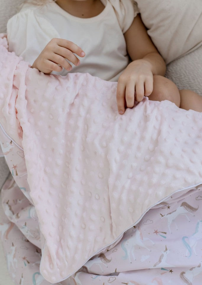 Weighted Sensory Blanket with Waterproof Cover - Unicorn Fairy Floss
