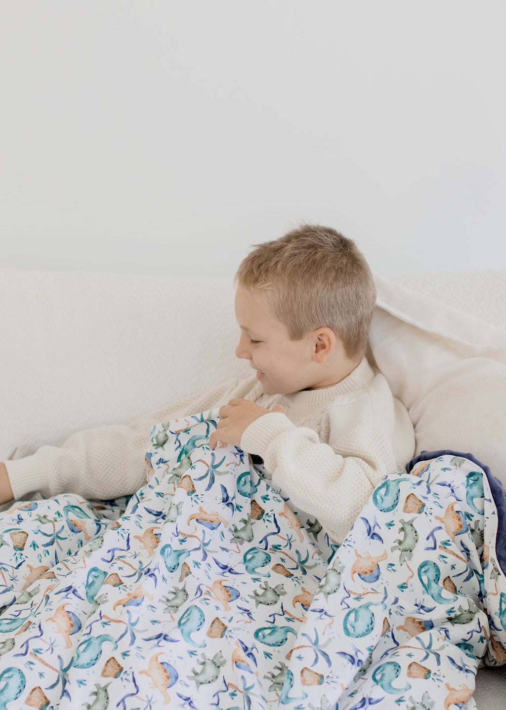 Weighted Sensory Blanket with Waterproof Cover - Wild Dinosaurs