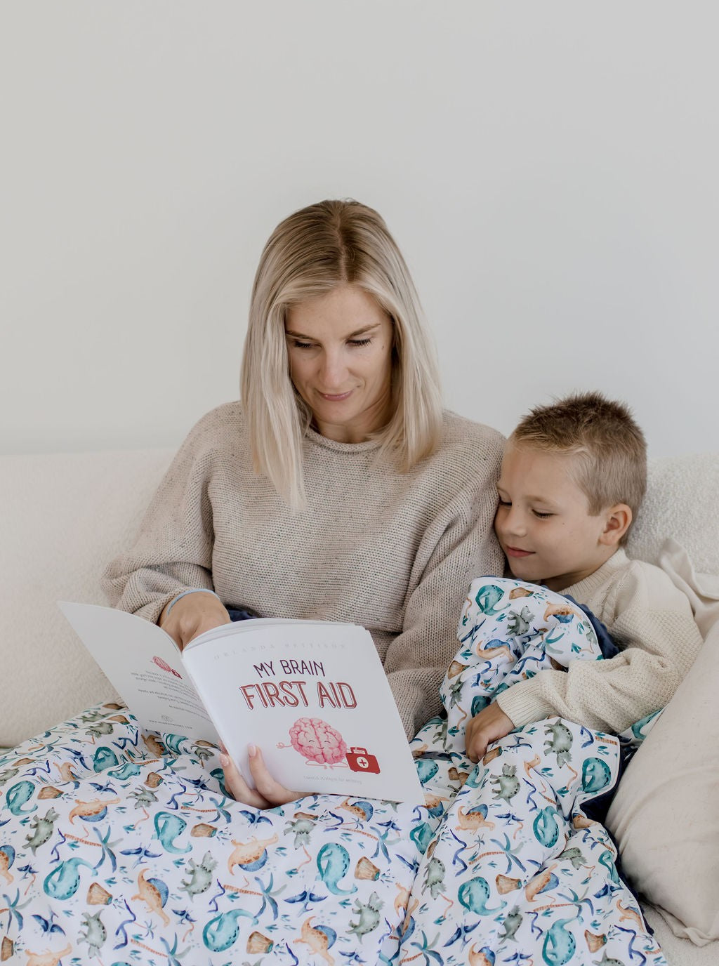 Weighted Sensory Blanket with Waterproof Cover - Wild Dinosaurs