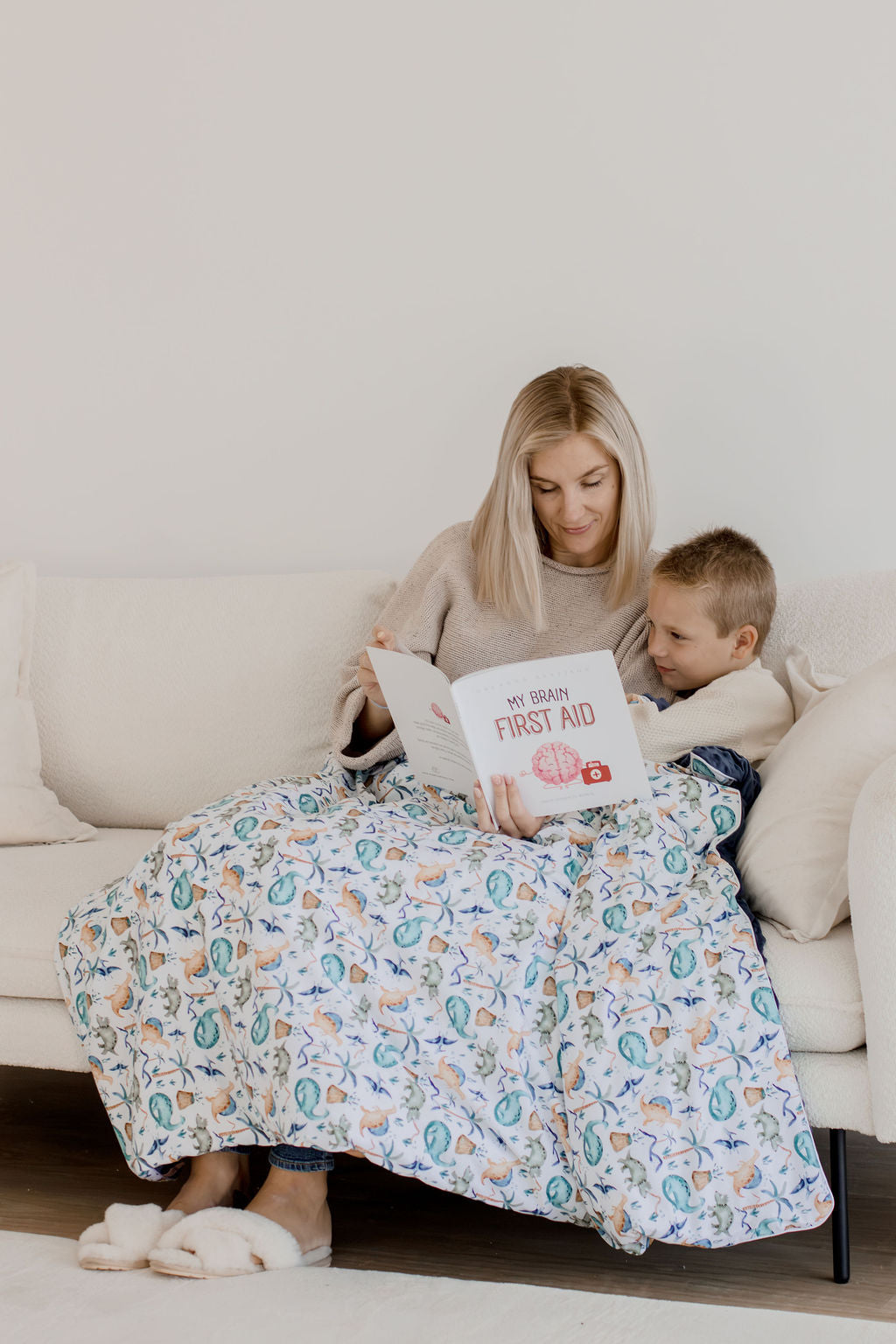 Weighted Sensory Blanket with Waterproof Cover - Wild Dinosaurs