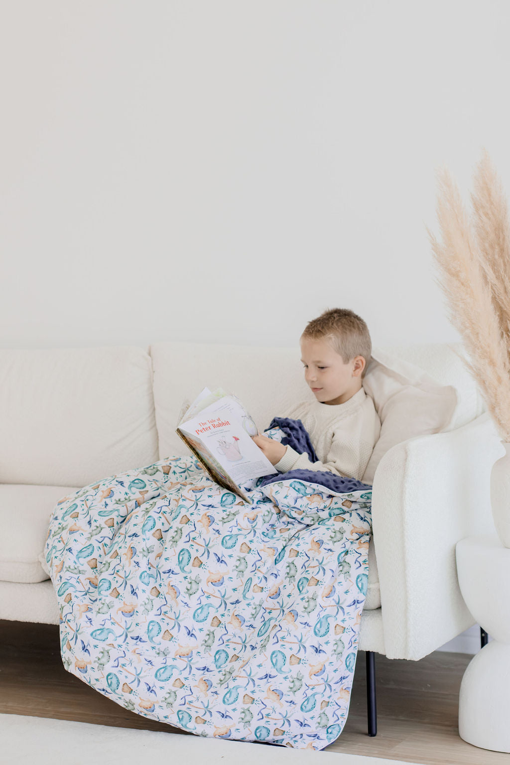 Weighted Sensory Blanket with Waterproof Cover - Wild Dinosaurs